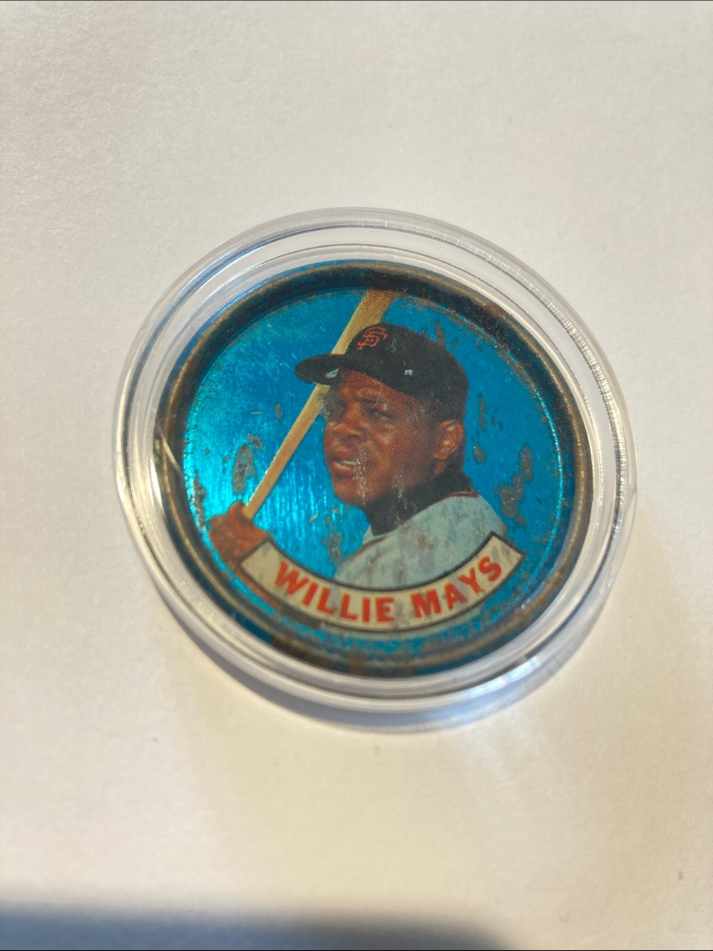 Willie Mays collectible Topp’s coin